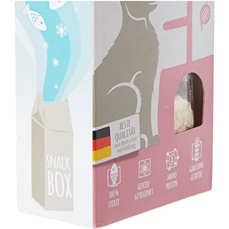 MjAMjAM Snackbox Delikate Riesengarnelen, 4 x 25 g, hochwertiger Katzensnack, gefriergetrocknet, 100% aus frischen Garnelen, ohne Zucker und Konservierungsstoffe – Bild 4