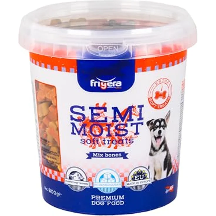 friGERA Semi-Moist Soft Treats Mix Bones 500g - Weiche Hundeleckerlis für Training & Belohnung, Hergestellt in Belgien – Bild 2