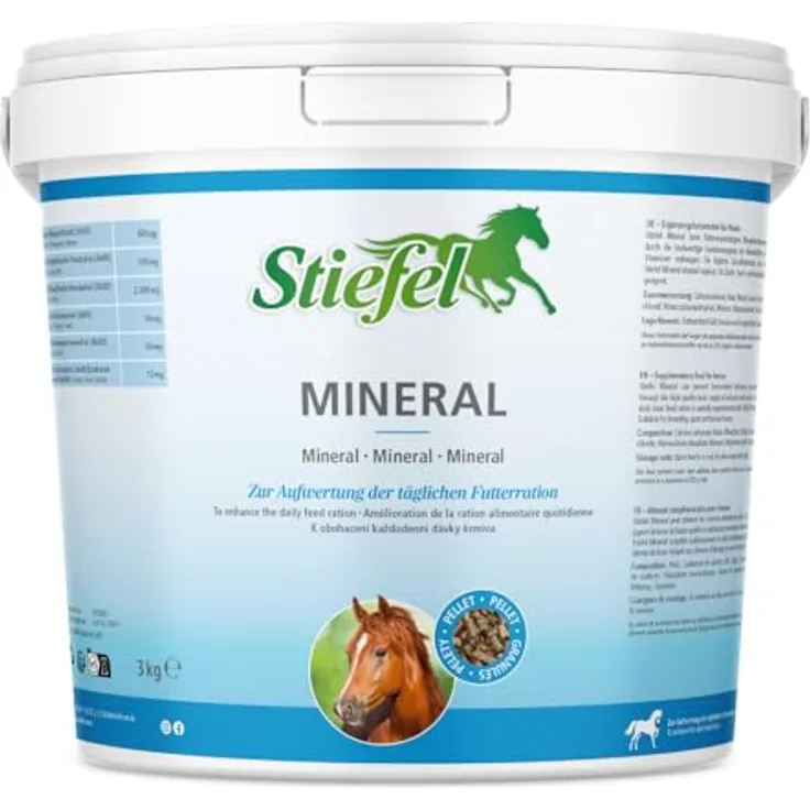 Stiefel Mineral für Pferde, Mineralfutter mit Vitaminen & Mineralstoffen zur optimalen Unterstützung von Zucht-, Sport- & Freizeitpferden, 3kg