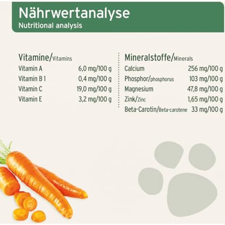 AniForte BARF-Line Karotten-Möhrenflocken, 1kg, getreide- und glutenfreies Hundefutter ohne künstliche Zusätze – Bild 4