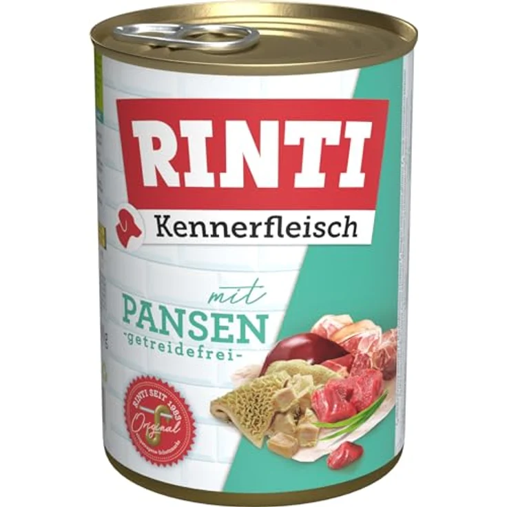 Rinti Kennerfleisch Pansen, Hunde-Nassfutter, 12 Dosen à 400g – Bild 1