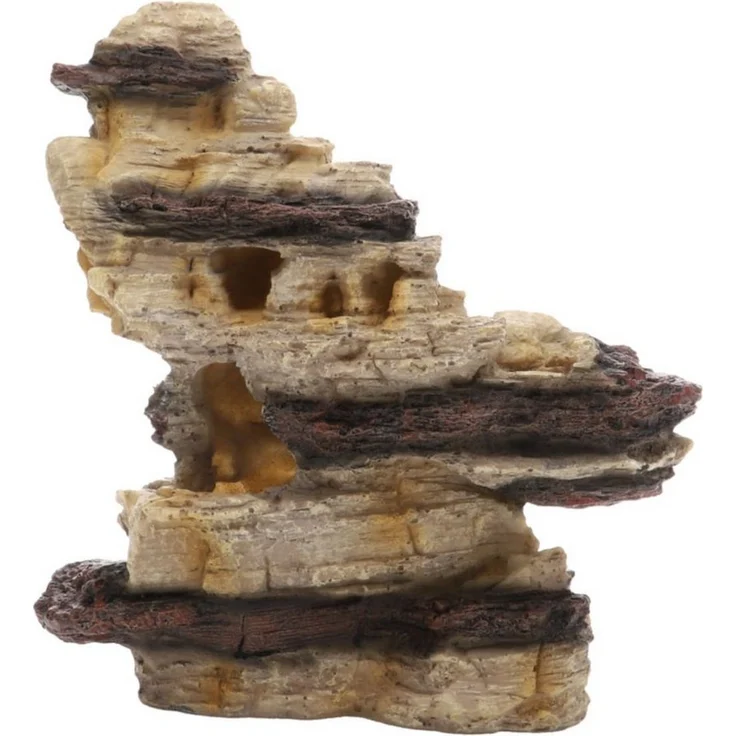 HOBBY Aquariendeko Arizona Rock 2, Naturnah gestalteter Felsen für Aquarium und Terrarium, 24x26x14 cm, aus sicherem Polyresin