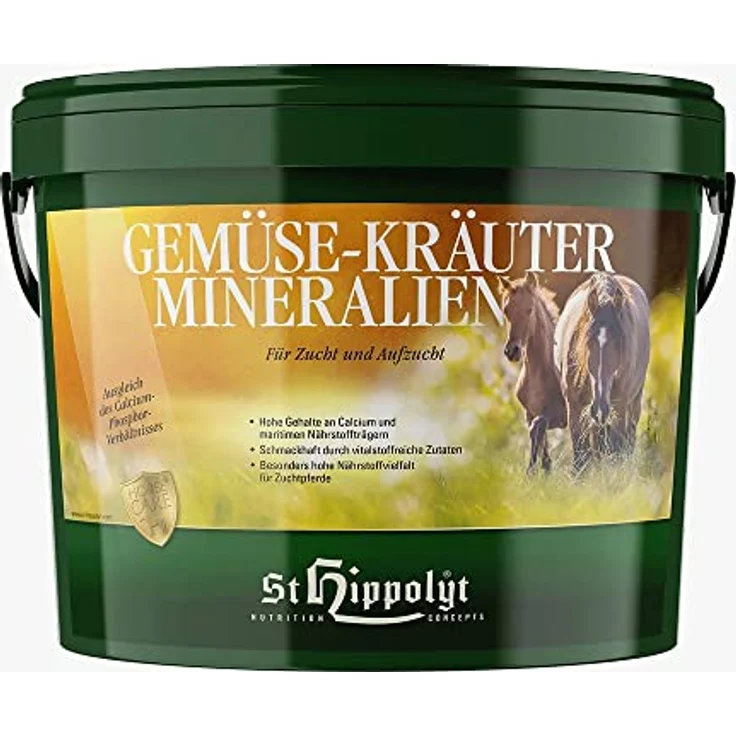 St. Hippolyt Gemüse-Kräuter-Mineral, Mineralfutter für Zucht und Aufzucht, 10 kg – Bild 1