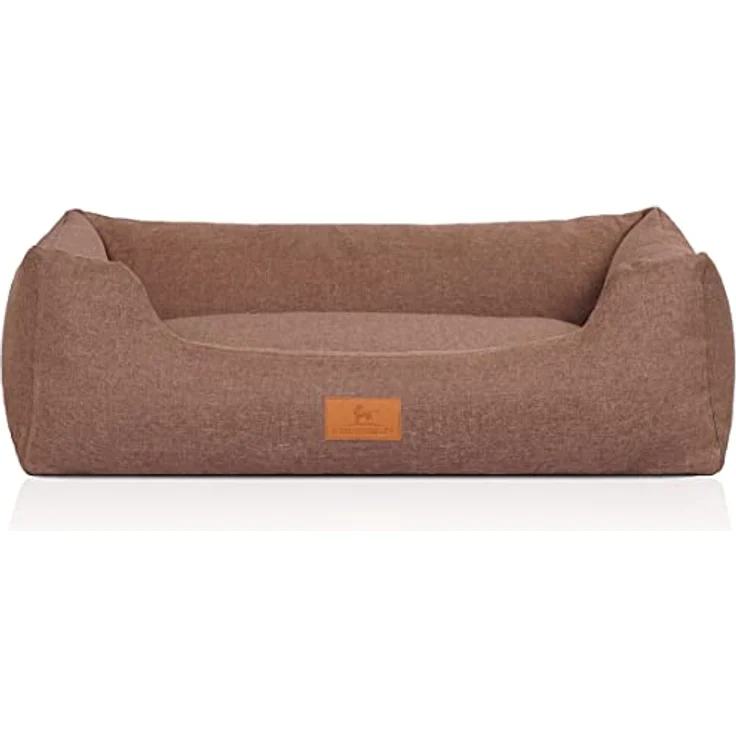 Knuffelwuff Hundebett Lotte Lichtbraun M-L 85x63cm – Bild 3