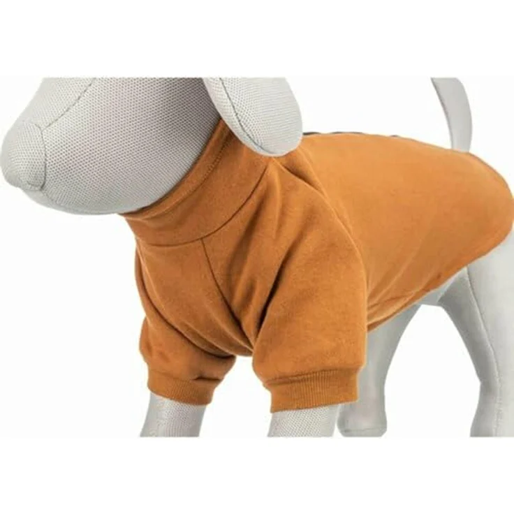 Trixie Citystyle Hundepullover Sweatshirt Amsterdam Roest, warme Baumwollbekleidung mit 2-Wege-Reißverschluss für Leinenanbindung, Größe L (55 cm) – Bild 8