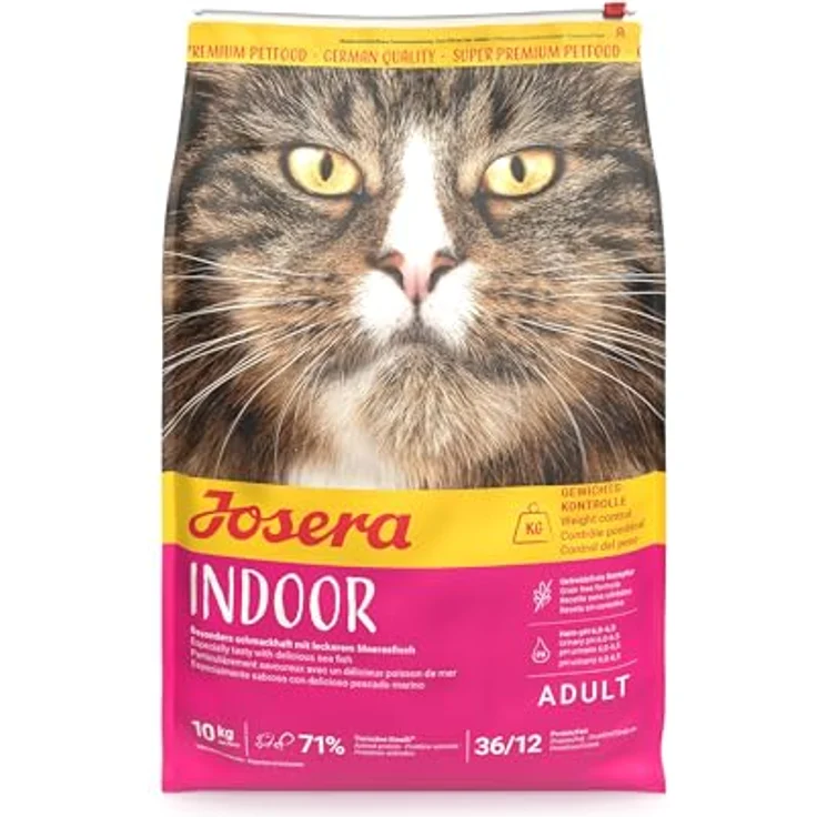 JOSERA Indoor Cat, Premium Trockenfutter für ausgewachsene sterilisierte Katzen, 10 kg, getreidefrei, mit Geflügel, moderater Fettgehalt zur Gewichtskontrolle – Bild 2