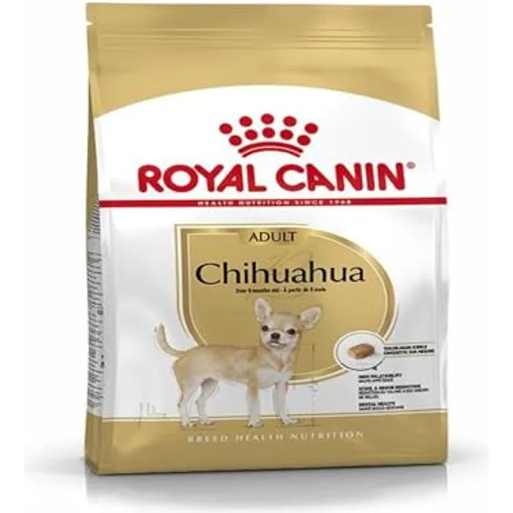 Royal Canin Chihuahua Adult Trockenfutter, 3 kg, zur Unterstützung der Stuhlqualität und Zahngesundheit, hohe Akzeptanz