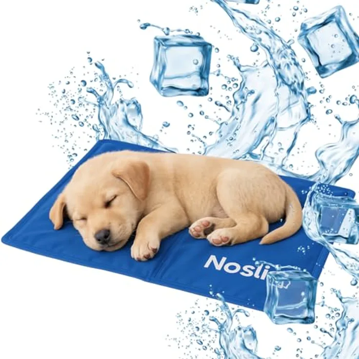 Nosli Kühlmatte Größe S, selbstkühlende Gelmatte für Hunde, Katzen & Menschen (40x50cm), kratzfest und wasserabweisend