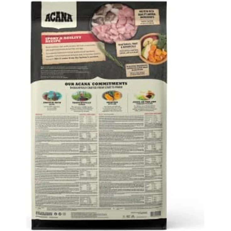 Acana Sport, Hunde-Trockenfutter mit frischen Zutaten, 17 kg Packung – Bild 3