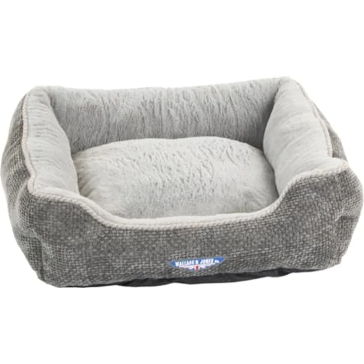 Wallace & Jones Tierbett Premium Hundebett Dunrobin Hundesofa - Flauschiges Plüsch Hundekissen in verschiedenen Größen mit Anti Rutschboden – Bild 4
