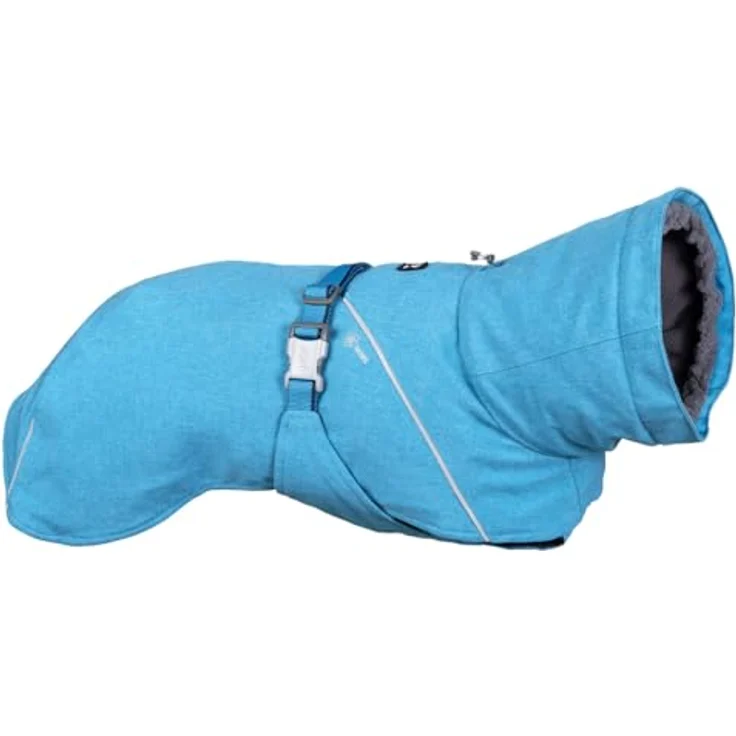 Hurtta Expedition Parka II, warmer Hundemantel für den Winter, eng anliegend, strapazierfähig, Blau, Größe 30XL – Bild 1