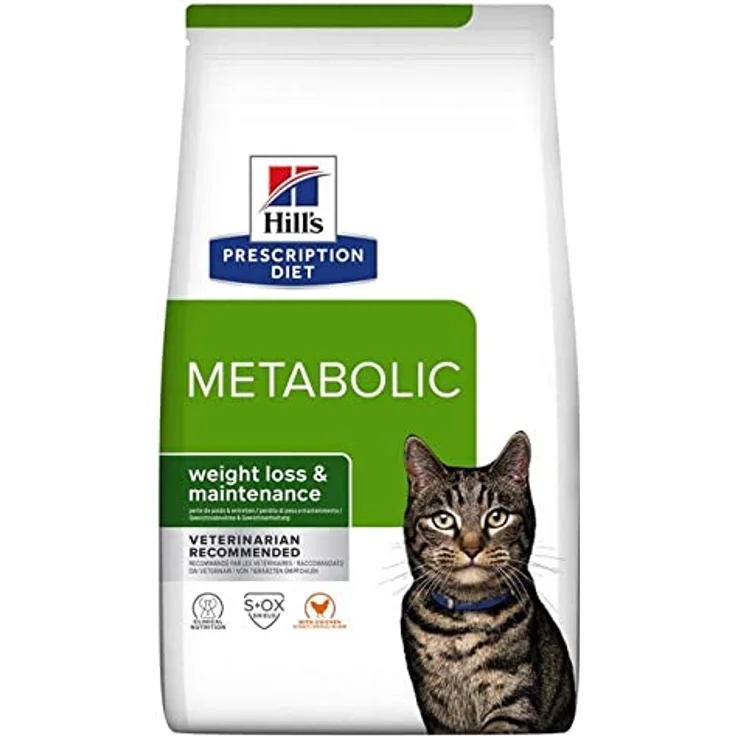 Hill's Prescription Diet Metabolic Weight Management, Katzenfutter mit Geflügel, 3 kg für Gewichtsabnahme und Gewichtserhalt – Bild 1