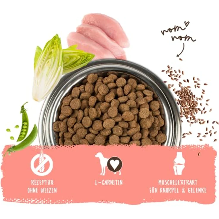 bosch HPC Active, Hundetrockenfutter für aktive Hunde, 1 x 15 kg, Geflügel, weizenfrei, zuckerfrei, mit L-Carnitin und Muschelextrakten – Bild 2