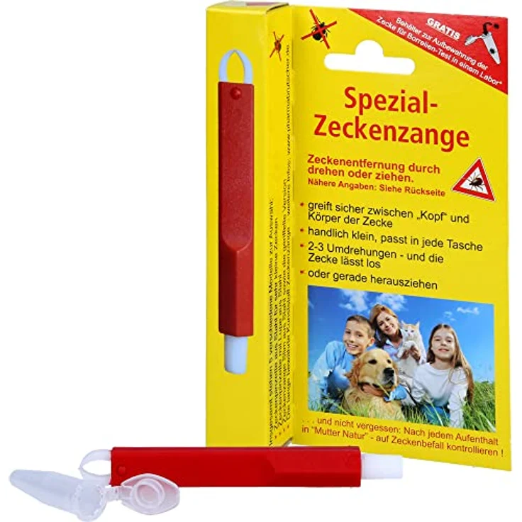 Pharma Brutscher ZECKENZANGE, professionelle Hundepflege zur sicheren Zeckenentfernung, 1 St. – Bild 2