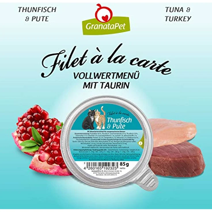 GranataPet Filet à la carte Multipack, Nassfutter für Katzen, 6 x 85 g, hoher Fleischanteil, ohne Getreide und Zuckerzusatz – Bild 5