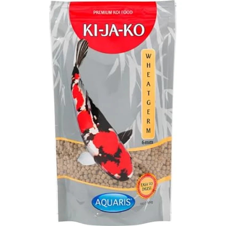 KI-JA-KO Wheatgerm Premium Koifutter, 1 kg, 6 mm, hoher Gehalt an Weizenkeimen, ideal für Frühling und Herbst, ohne Carotinoide – Bild 1