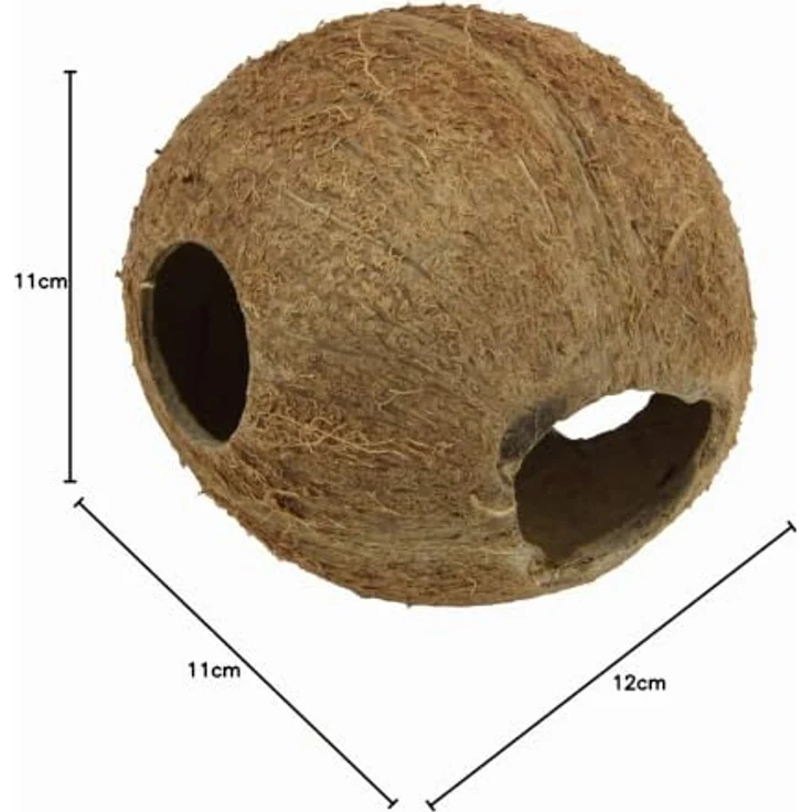 JBL 61514 Cocos Cava 1/1 M, Kokosnuss-Schale als Höhle für Aquarien und Terrarien, natürliche Dekoration ohne Schadstoffe – Bild 4
