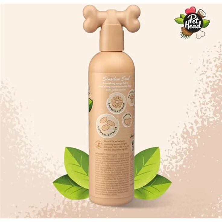 Pet Head Sensitive Soul Hundeshampoo, pH-neutrale Pflege für empfindliche Haut, Kokosnussduft, vegan, 300ml – Bild 2