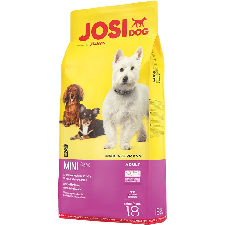 JosiDog Mini 900g, Trockenfutter für kleine Hunde mit hochwertigem Geflügel