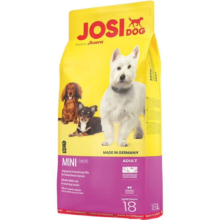 JosiDog Mini 900g, Trockenfutter für kleine Hunde mit hochwertigem Geflügel