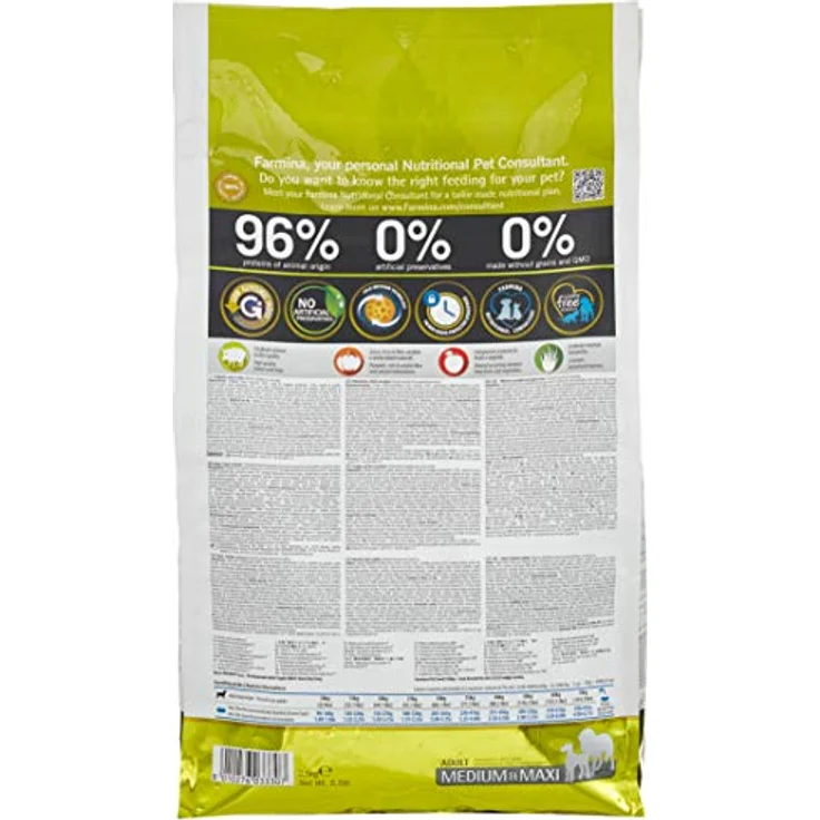 Farmina N&D Pumpkin Adult Medium Pellets Hundefutter, Trockenfutter mit Wildschwein und Apfel, ohne Mais, 2,5 kg – Bild 2