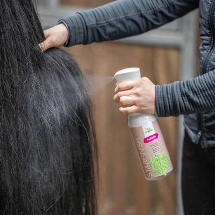 Bense & Eicke Fellpflege StarFinish, parfümfrei, Schweif- und Mähnenspray mit stark staub- und schmutzabweisender Wirkung, 500 ml – Bild 2