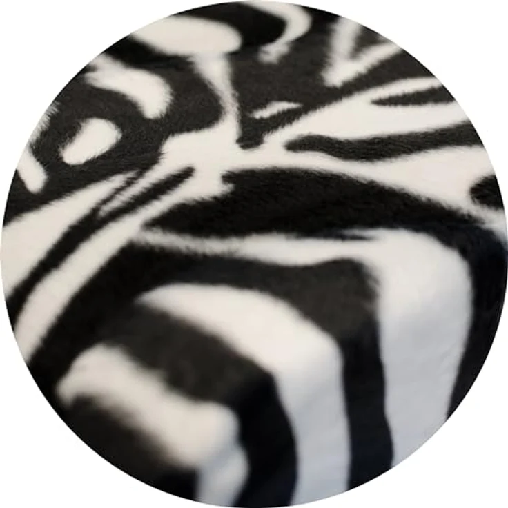 Holland Animal Care HD Catbed Zebra, Orthopädisches Katzenbett 45x55cm mit Memory Foam und hypoallergener PU Lederabdeckung – Bild 1