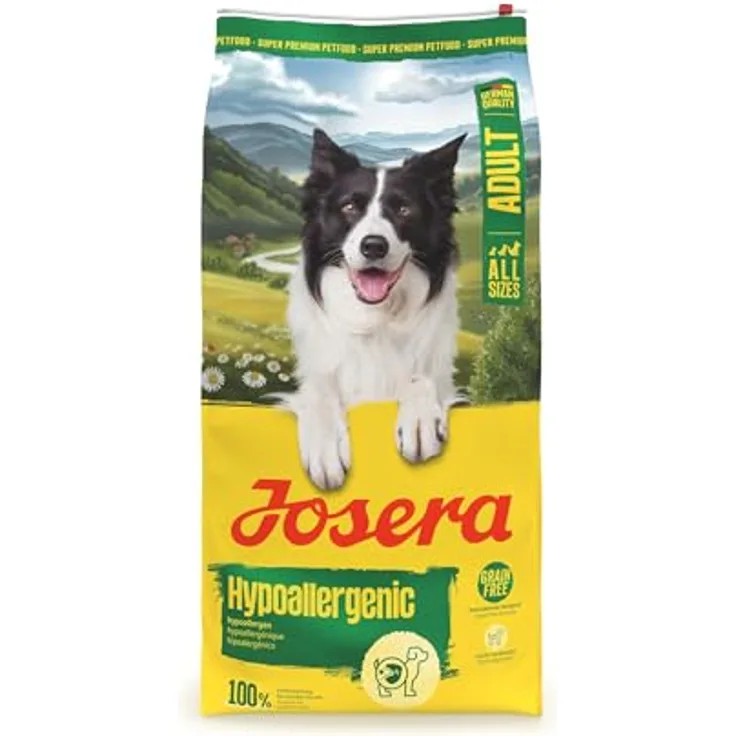 Josera Adult Hypoallergenic, getreidefreies Hundefutter mit Insektenprotein, 12,5 kg