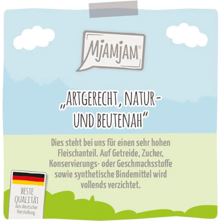 MjAMjAM Premium Nassfutter für Katzen, köstliches Pferd an gedämpftem Kürbis, getreidefrei, 1 x 200 g, hoher Fleischanteil – Bild 2