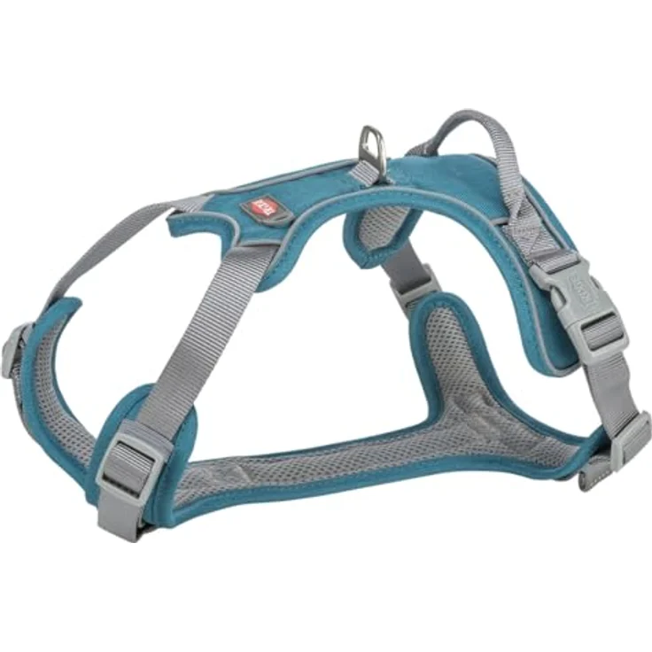 Trixie Hundegeschirr Active Premium, blau, Größe S/M, hochwertiges Markengeschirr – Bild 2