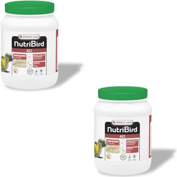 Versele-Laga NutriBird A21, Handaufzuchtfutter für Vögel, Doppelpack, 2 x 800 g, für gesunde Jungvögel mit erhöhtem Proteinbedarf – Bild 1