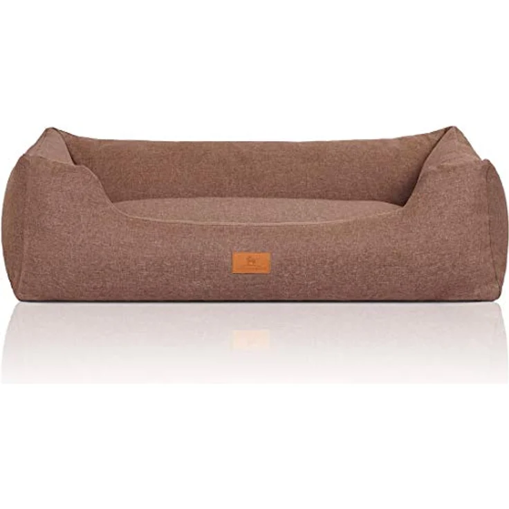 Knuffelwuff Hundebett Lotte Lichtbraun XL 105x75cm – Bild 3