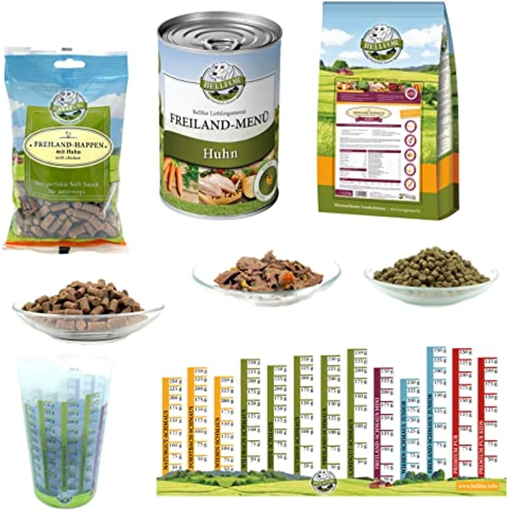 Bellfor Dackel Futter Set, getreidefrei und glutenfrei, 3,11 kg, ohne künstliche Zusatzstoffe, ideal für sensitive Hunde – Bild 2