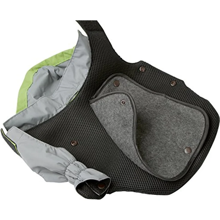 Kerbl Pet Outdoor Hundemantel Vancouver, wind- und wasserabweisend, grün/grau, 45 cm mit abnehmbarer Fleeceeinlage – Bild 2