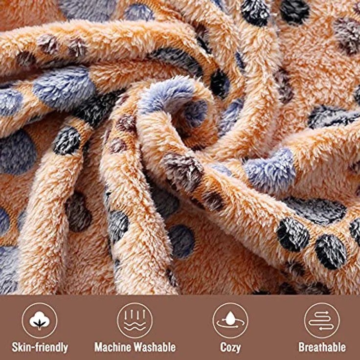 luciphia Hundedecken-Set, 3er Pack waschbare flauschige Kuscheldecken aus 100% Kaschmirkoralle, geeignet für Hunde und Katzen, Größe 76 x 104 cm, verschiedene Designs – Bild 2