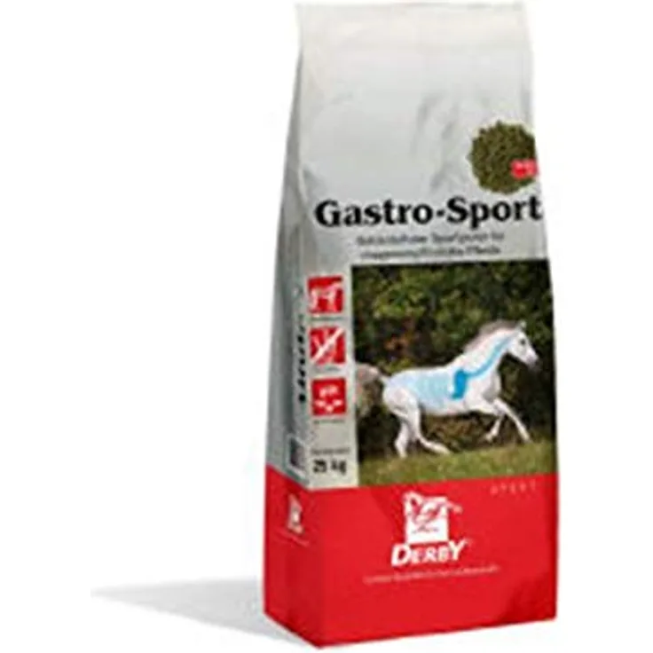 Derby Gastro Sport, Pferdefutter 25kg für aktive Pferde mit ausgewogener Nährstoffzusammensetzung