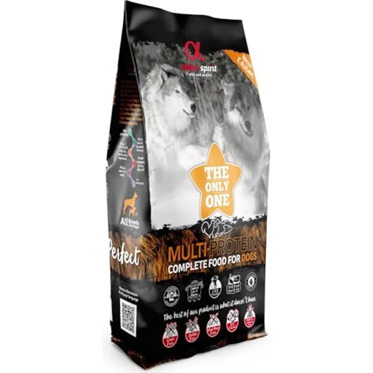 Alpha Spirit 4203512, Multiprotein Hundefutter, glutenfrei, getreidefrei, 12 kg, 85% frisches Fleisch und Fisch – Bild 2