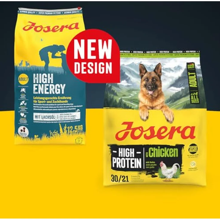 Josera High Protein Adult Chicken, glutenfreies Hundefutter für energiebedürftige Rassen, 12,5 kg – Bild 2