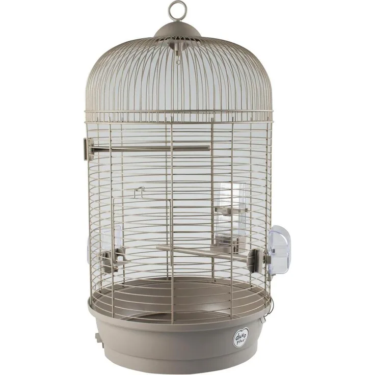 EBI Duvo+ Vogelkäfig Mocha Julia, 65 cm hohe Voliere für kleine Vögel, elegantes Mocha-Design