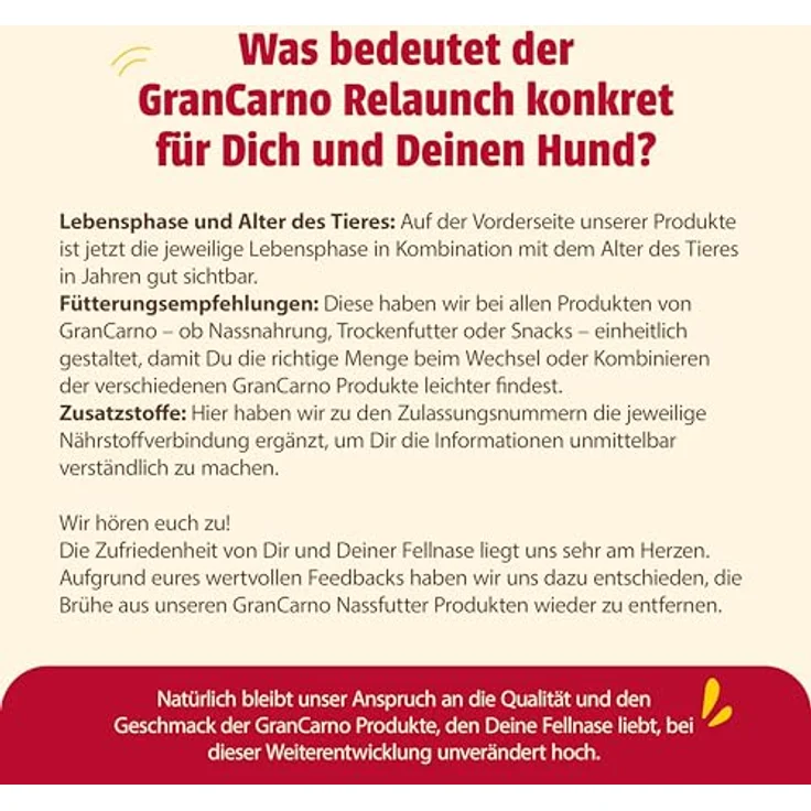 animonda GranCarno Adult mit Geflügelherzen, Hunde Nassfutter ohne Getreide, 100% frische Zutaten, 6 x 400 g – Bild 4