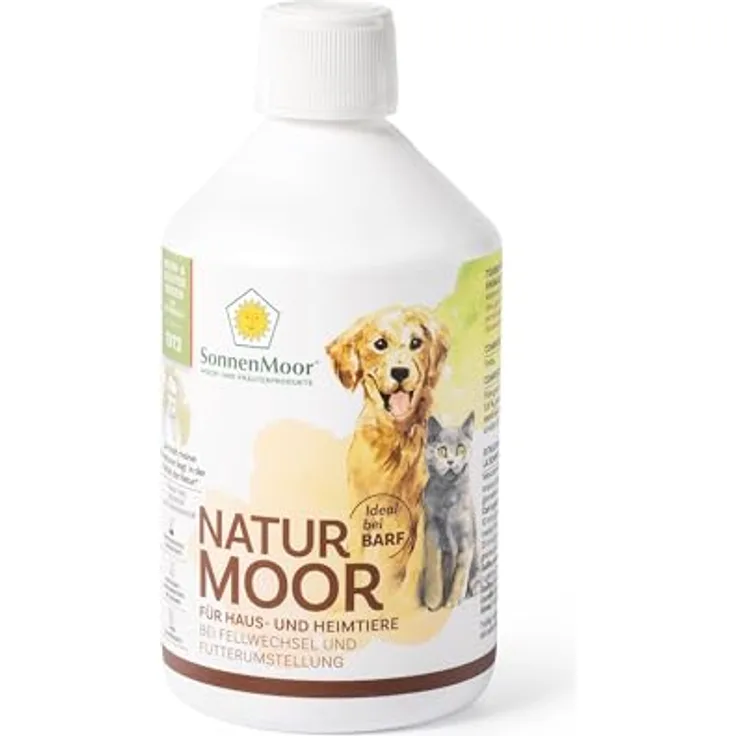SonnenMoor Naturmoor für Hunde 500 ml - reines Naturprodukt ohne Zusätze, geschmacksneutral, für Bio-Landwirtschaft geeignet