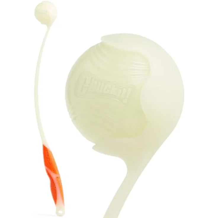 Chuckit! CH31318 Pro Max Glow Launcher, leuchtende Ballschleuder 69 cm inkl. Max Glow Ball