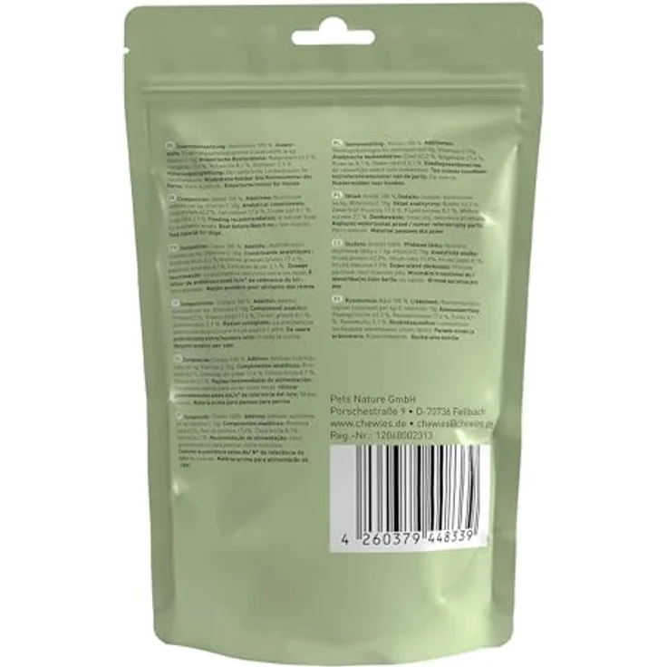 Chewies Fleischstreifen Maxi, 100% Kaninchenfleisch, 4 x 150 g, luftgetrocknete, zuckerfreie & getreidefreie Hundeleckerli, made in Germany – Bild 2
