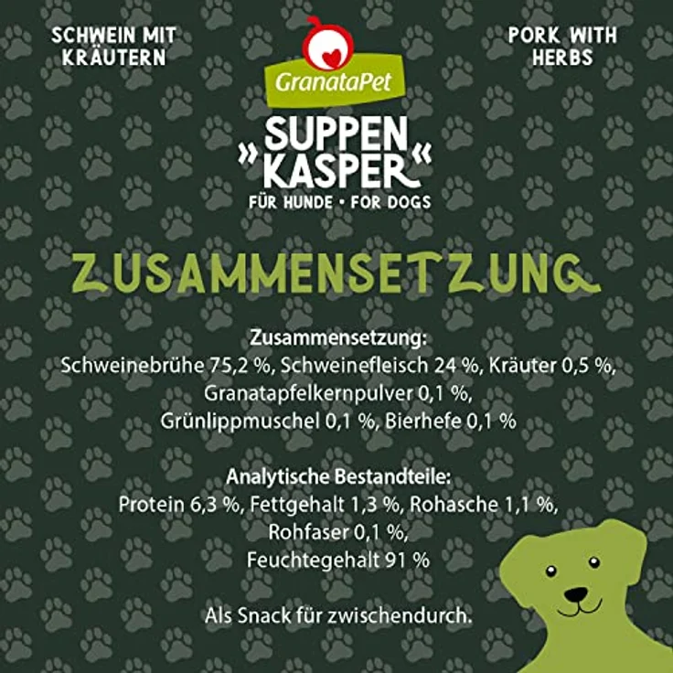 GranataPet Suppenkasper Multipack, Hunde-Nassfutter, 6x140g – Bild 3