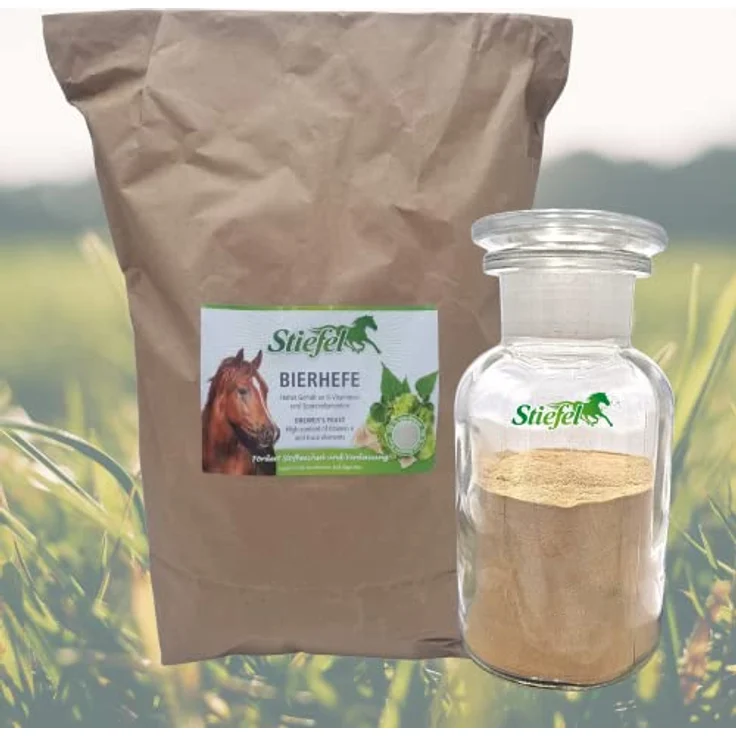 Stiefel Bierhefe für Pferde, 100% naturbelassene & reine Bierhefe zur Unterstützung von Stoffwechsel und Verdauung, mit Vitaminen & Spurenelementen, 10kg – Bild 2