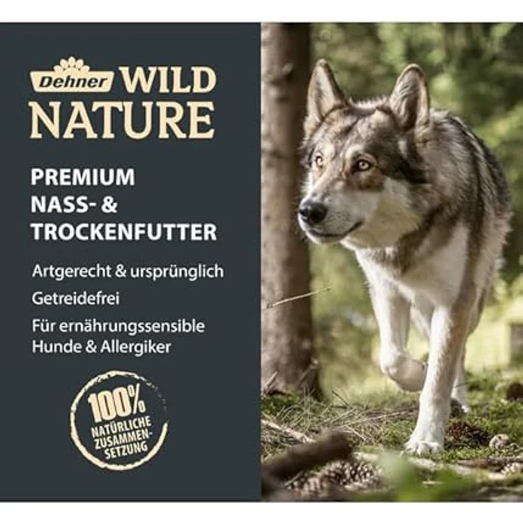 Dehner Wild Nature Hundetrockenfutter Adult, Probier-Set mit 6 verschiedenen Sorten, 6 x 1 kg, getreidefrei und 100% natürlich – Bild 2