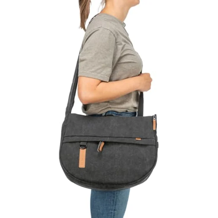 TRIXIE be Nordic Hundetasche Ingrid, transportable Tragetasche für Hunde, schwarz – Bild 3