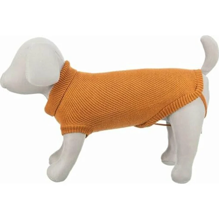 Trixie Citystyle Hundepullover Berlin Roest, warmer Pullover mit Kragen und Beinschlaufen, Größe L – Bild 2