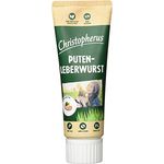 Christopherus Puten-Leberwurst für Hunde, 75 g, 4% Fett, ohne Zucker und Salz, ohne künstliche Zusatzstoffe