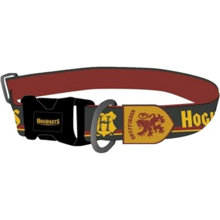 Cerda Hunde-Halsband HARRY POTTER, verstellbar, S/M, Rot Schwarz, 100% Polyester mit Clip-Verschluss – Bild 2